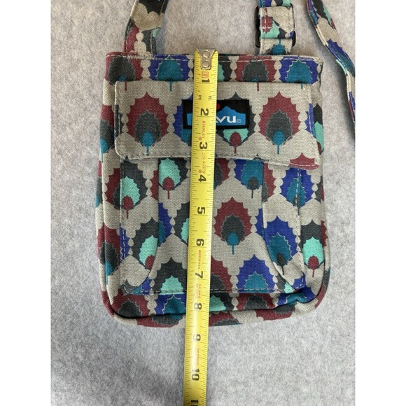 Kavu Keeper Limited Edition Peacock Pattern Crossbody Shoulder Bag Purse - Picture 7 of 16